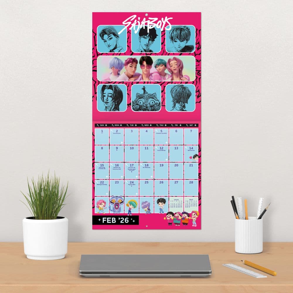 KPop Demon Hunters 2026 Wall Calendar Fourth Alternate Image