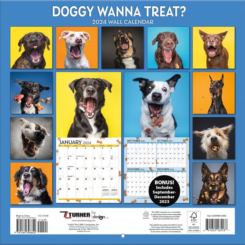 Doggy Want A Treat 2024 Wall Calendar First Alternate  Image width=&quot;1000&quot; height=&quot;1000&quot;