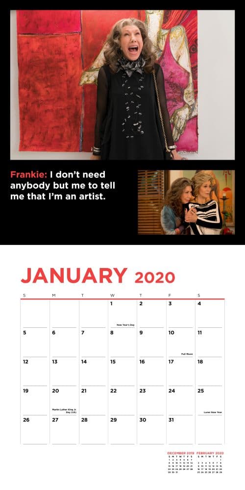 Grace and Frankie Wall Calendar