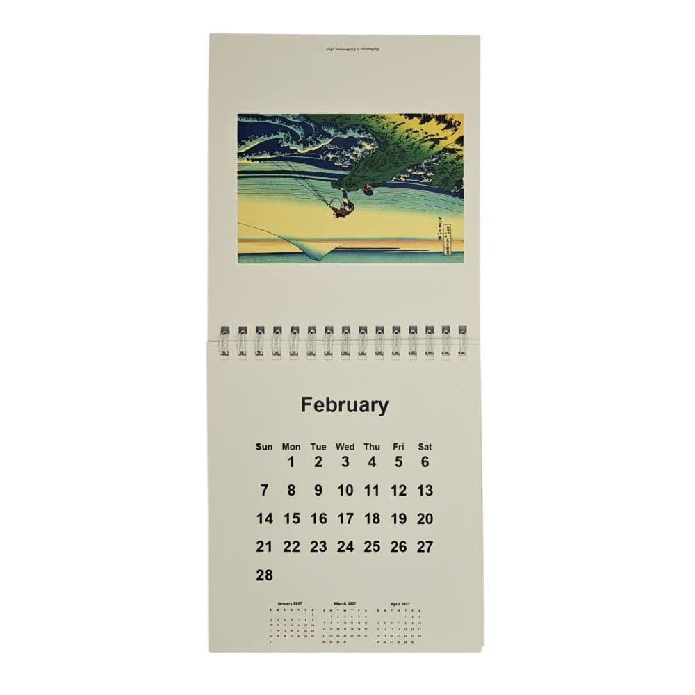 Hokusai 2027 Easel Desk Calendar Tenth Alternate Image