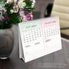 image Patterned 2025 Easel Double View Desk Calendar