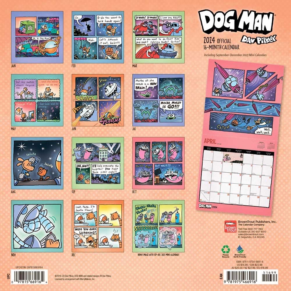Dog Man 2024 Wall Calendar First Alternate Image width=&quot;1000&quot; height=&quot;1000&quot;