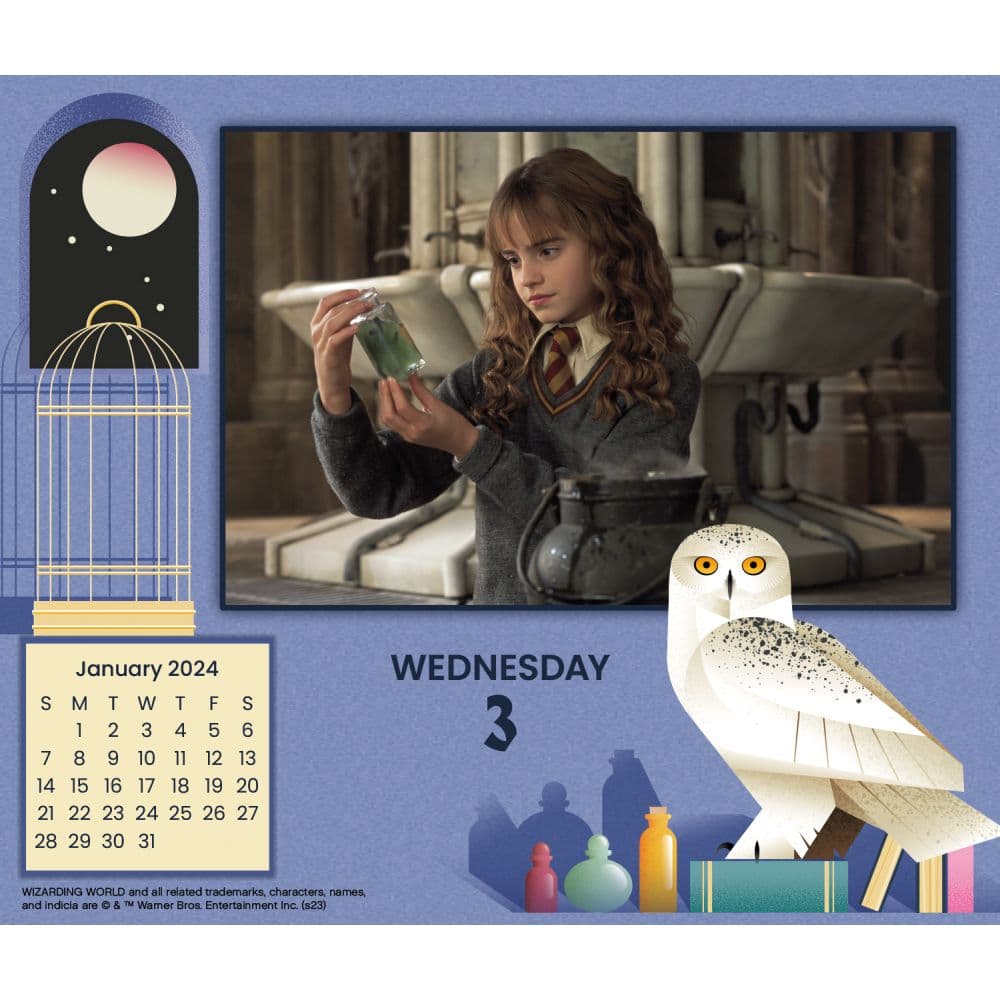 Harry Potter 2024 Desk Calendar Fifth Alternate Image width=&quot;1000&quot; height=&quot;1000&quot;