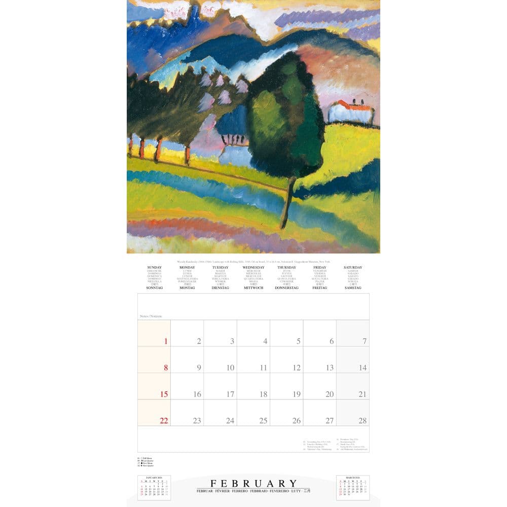 Kandinsky Figuratives 2026 Wall Calendar Third Alternate Image