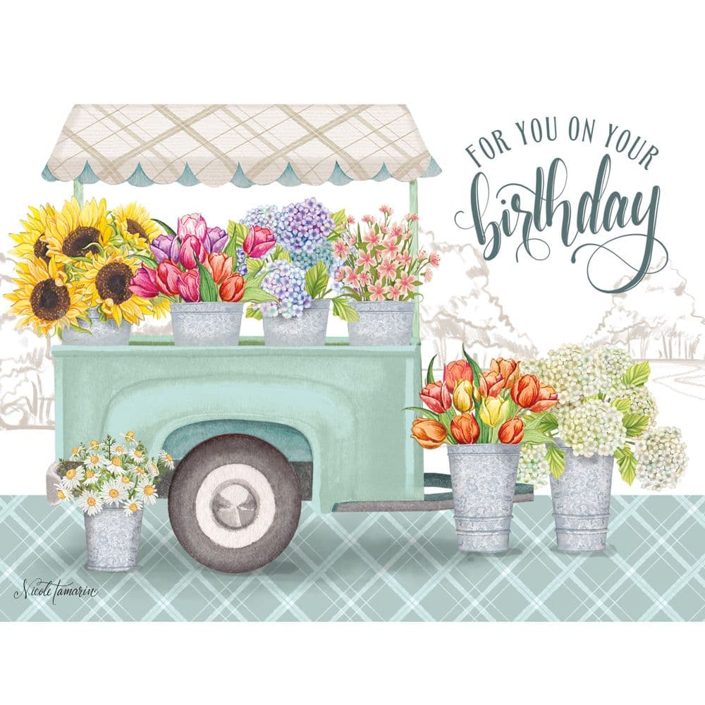 Flower Market Birthday Assorted Boxed Note Cards alt3