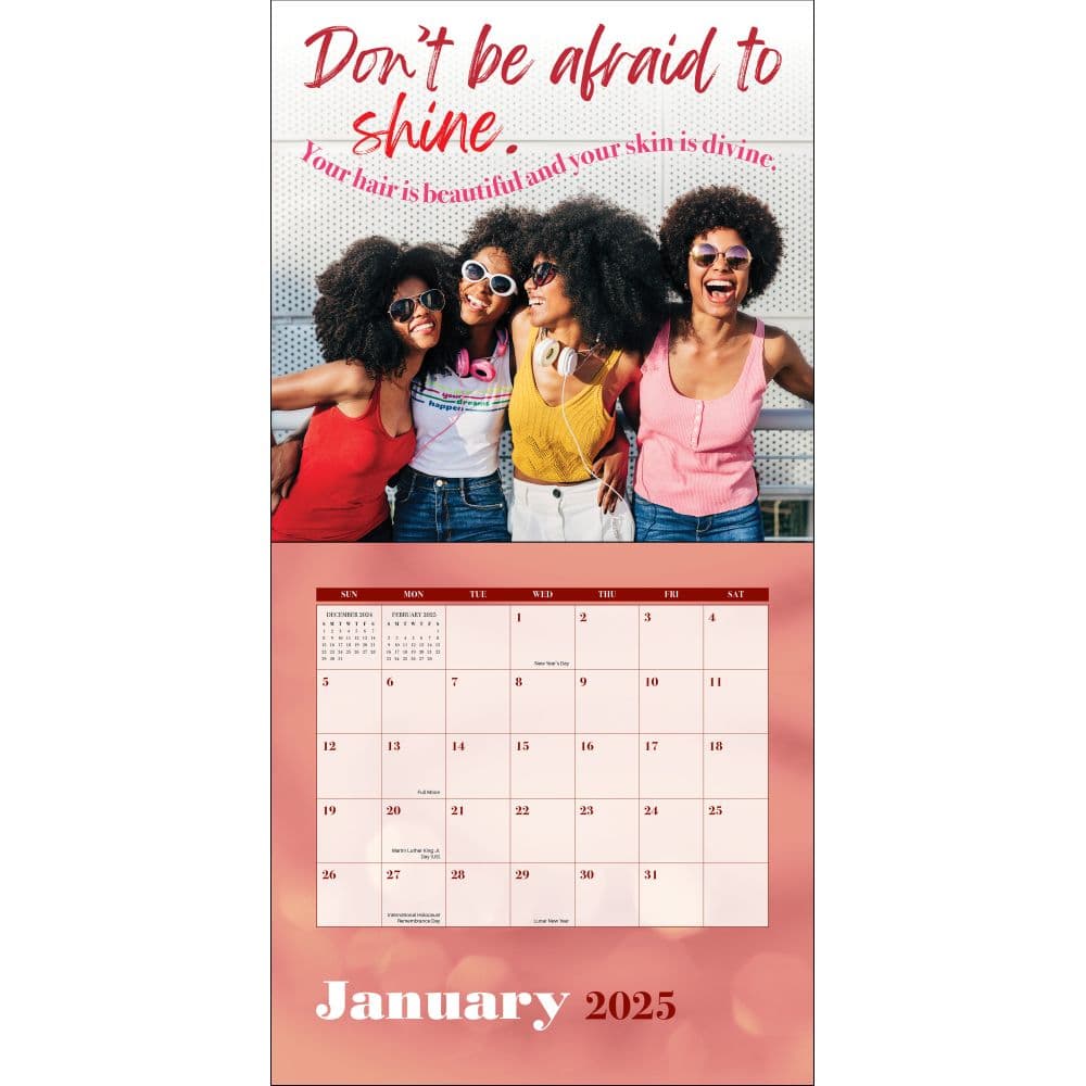 Black Girl Magic 2025 Wall Calendar Second Alternate Image width=&quot;1000&quot; height=&quot;1000&quot;