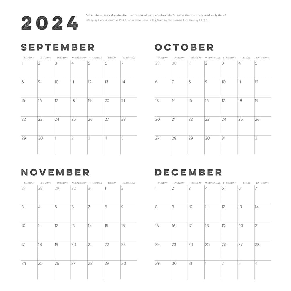 Museum Bums 2025 Wall Calendar Third Alternate Image width=&quot;1000&quot; height=&quot;1000&quot;