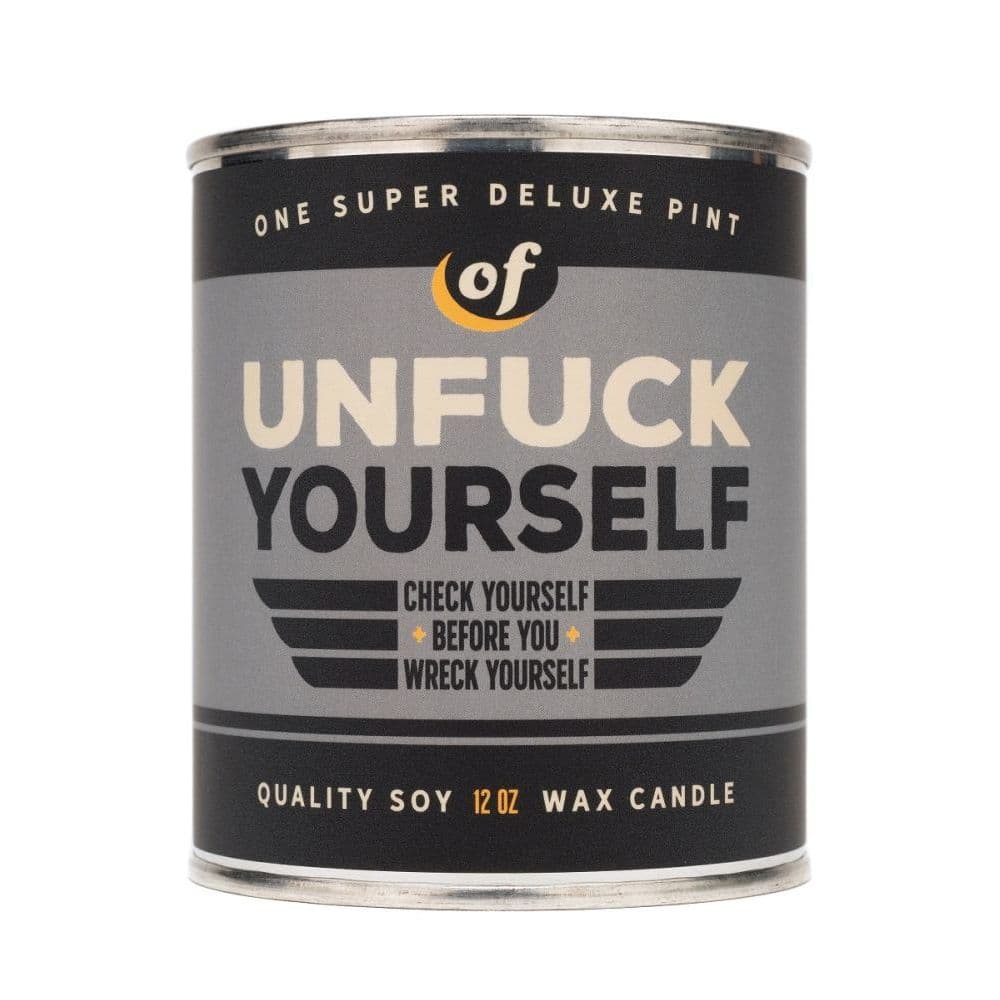Unf*ck Yourself Vintage Paint Can Candle
