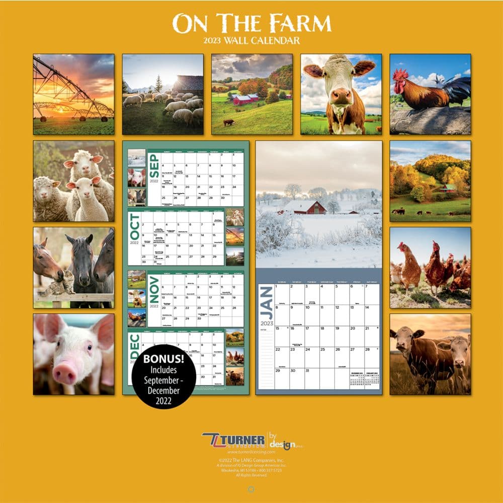 On The Farm 2023 Calendar - Calendars.com