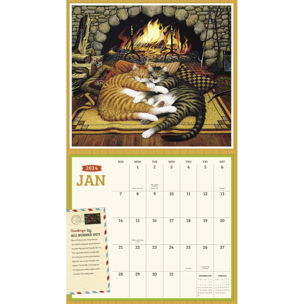 Wysocki Cat Tales 2024 Wall Calendar