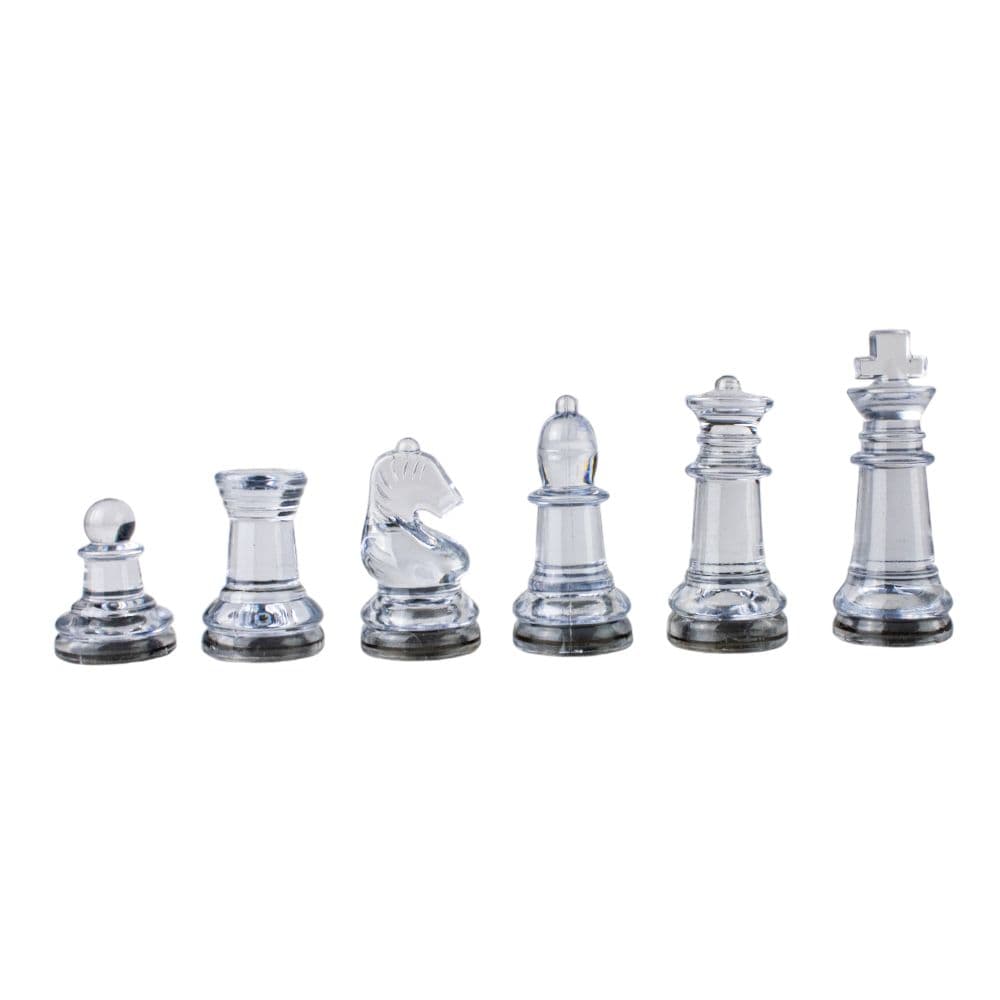 Plastic Chess Set with Glass Chessboard Seventh  Alternate Image