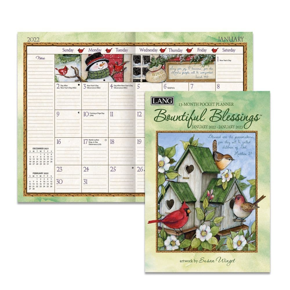 Bountiful Blessings 2022 Monthly Planner