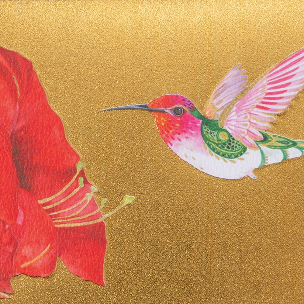 Hummingbird and Amaryllis 8 Count Boxed Christmas Cards Fifth Alternate Image width="1000" height="1000"