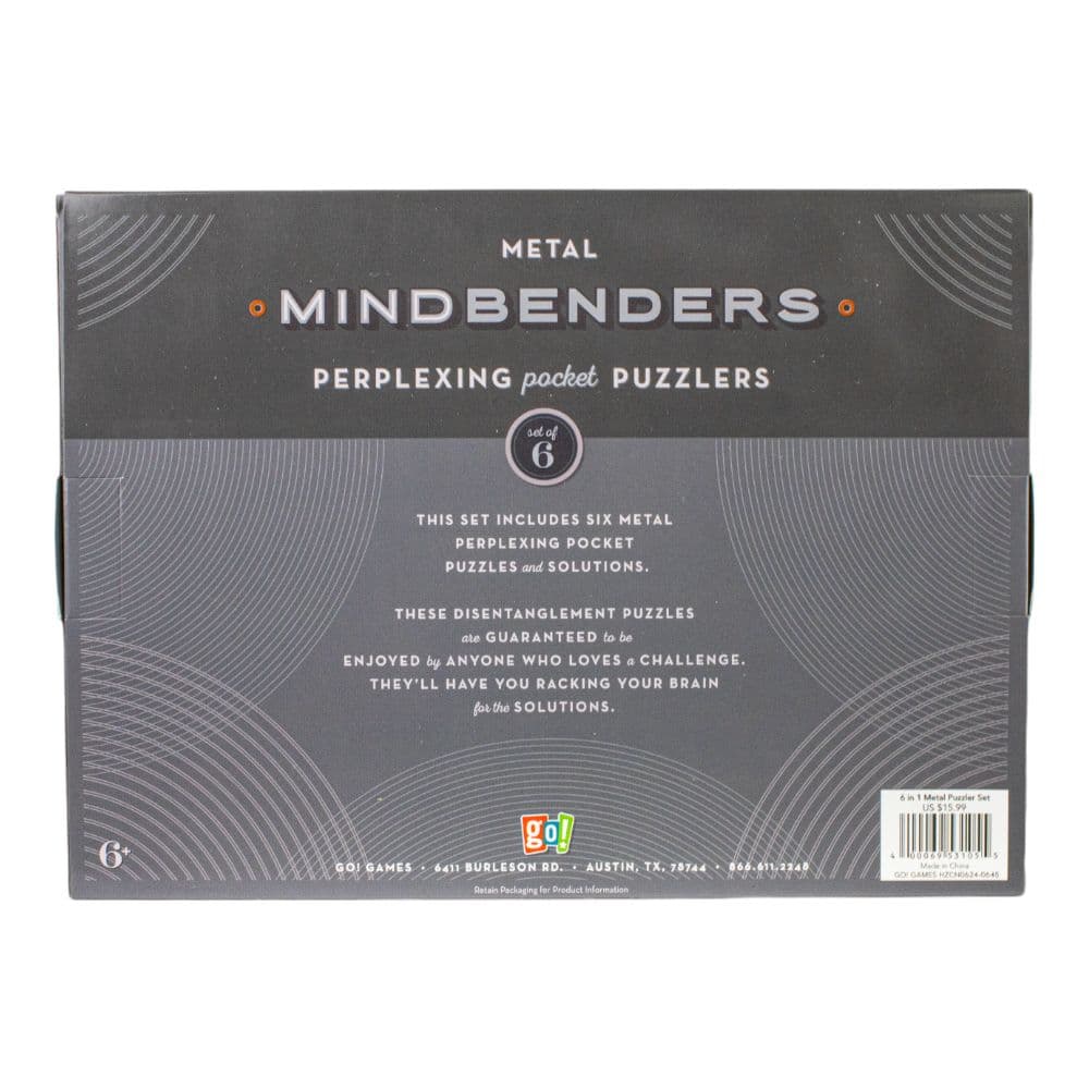 6 in 1 Metal Puzzler Set First Alternate Image
