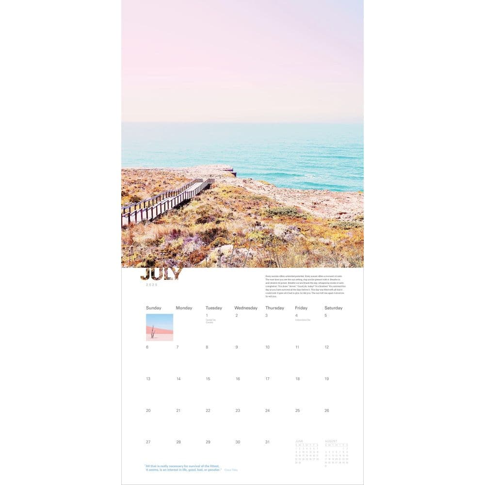 Calm Inspirations 2025 Wall Calendar Third Alternate Image width="1000" height="1000"