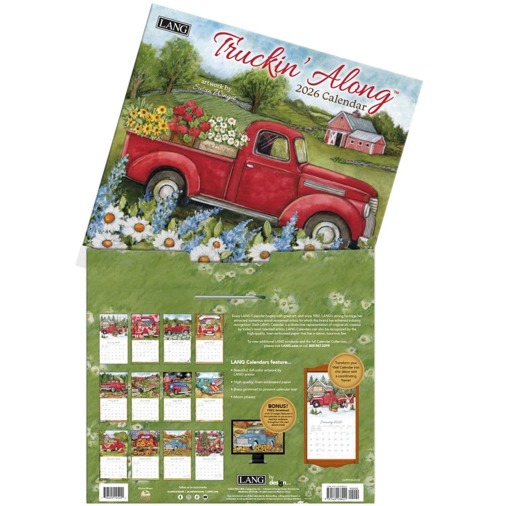 Truckin Along 2026 Wall Calendar by Susan Winget_ALT3