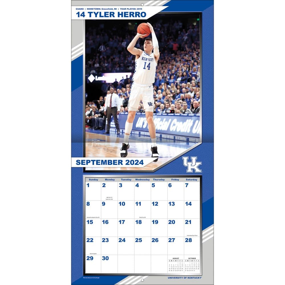 Kentucky Wildcats 2025 Wall Calendar_ALT1