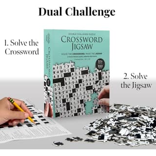 Crossword Jigsaw Puzzle by Farrar-Nichols 550 pieces size 24 x 18 New  Sealed