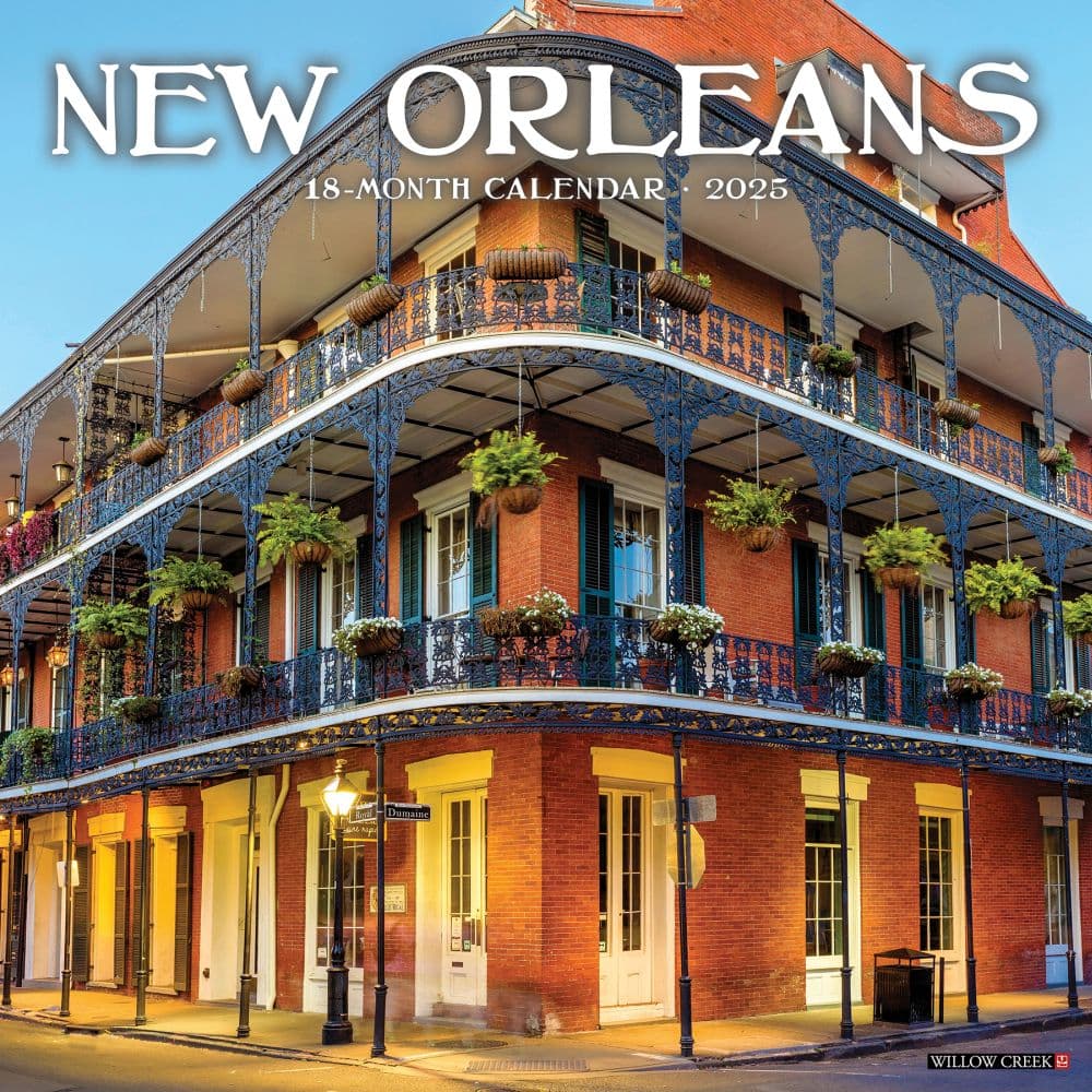 New Orleans 2025 Wall Calendar   Main Image
