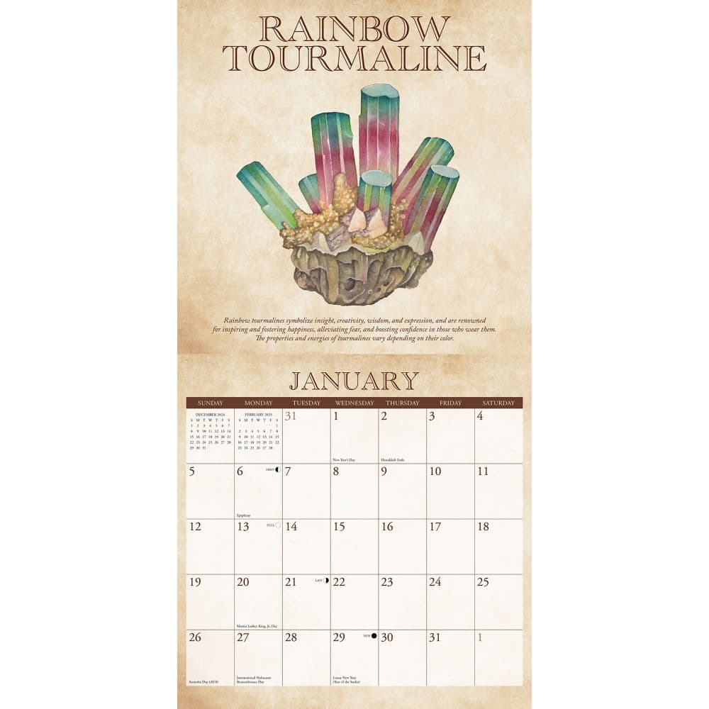 Mineralologie 2025 Wall Calendar Alt2