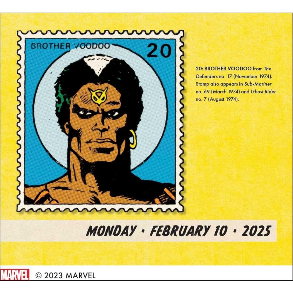 Marvel Stamps 2025 Desk Calendar Fifth Alternate Image