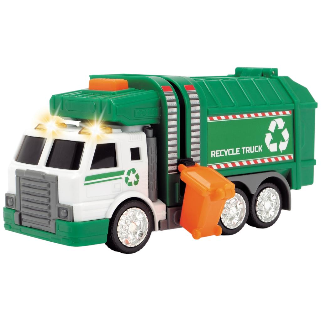 Recycling Truck with Lights and Sound with Lights On