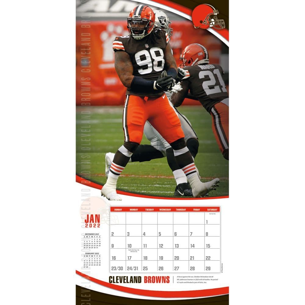 Cleveland Browns 2022 Wall Calendar - Calendars.com