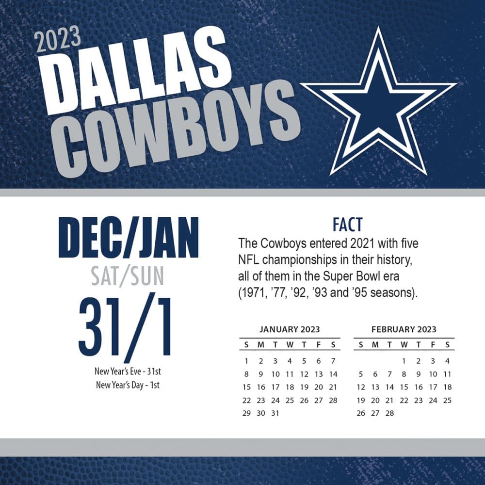 Dallas Cowboys 2023 Draft 2023 Calendar Gambaran