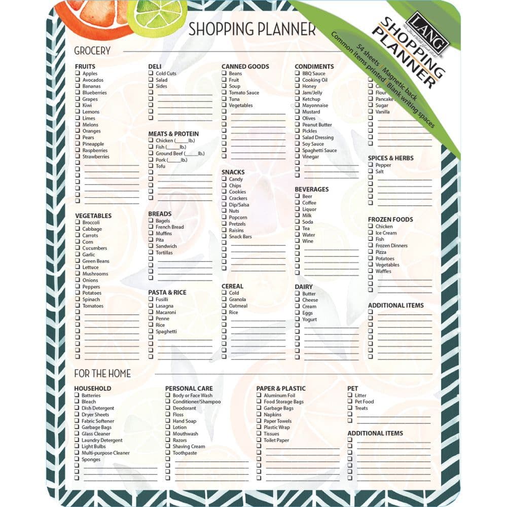 Main Squeeze Shopping List by Cat Coquillette