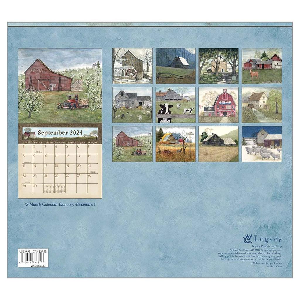 Country Path Fisher 2024 Wall Calendar First Alternate Image width=&quot;1000&quot; height=&quot;1000&quot;