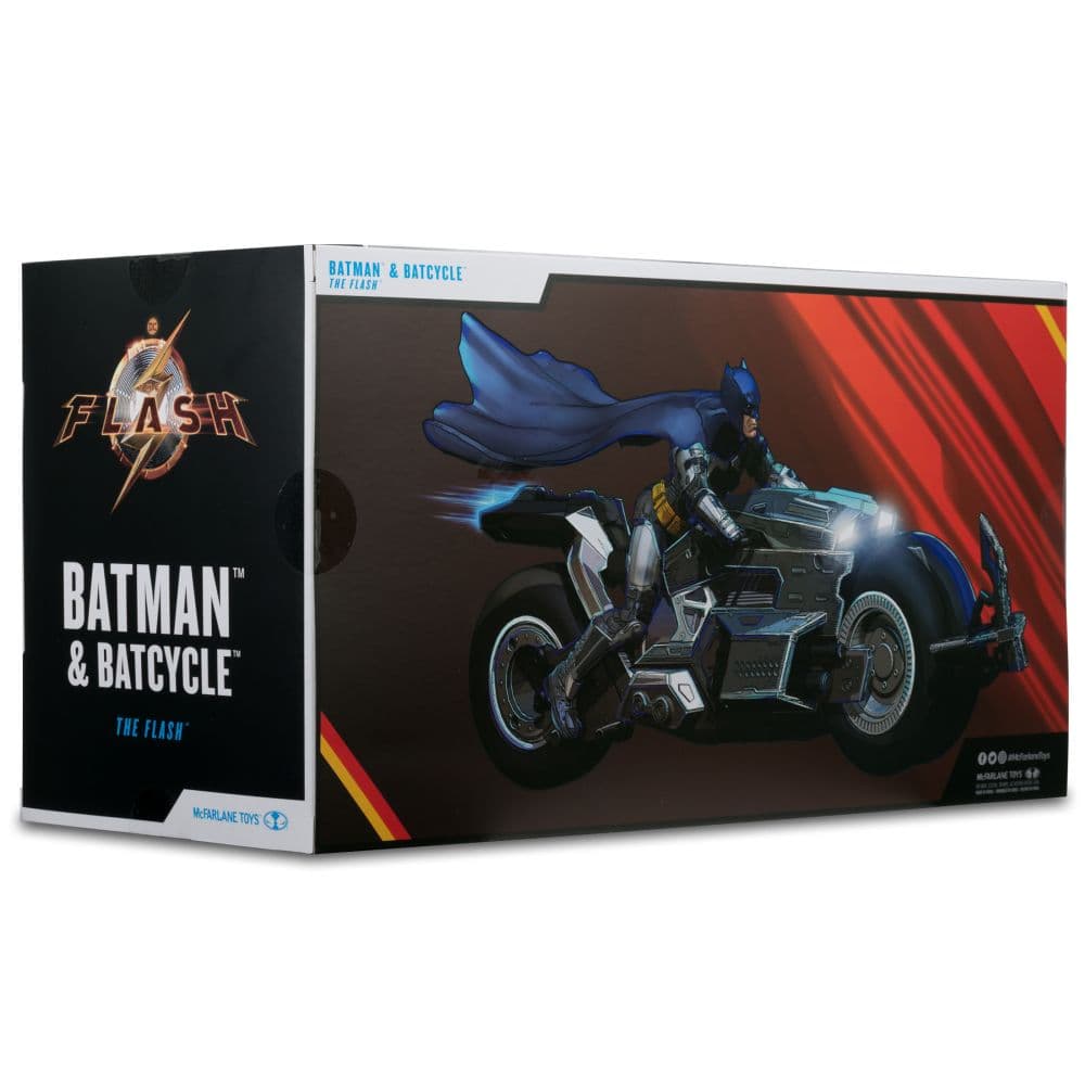 DC Multiverse The Flash Movie Batman and Batcycle 2-Pack Fourteenth Alternate Image