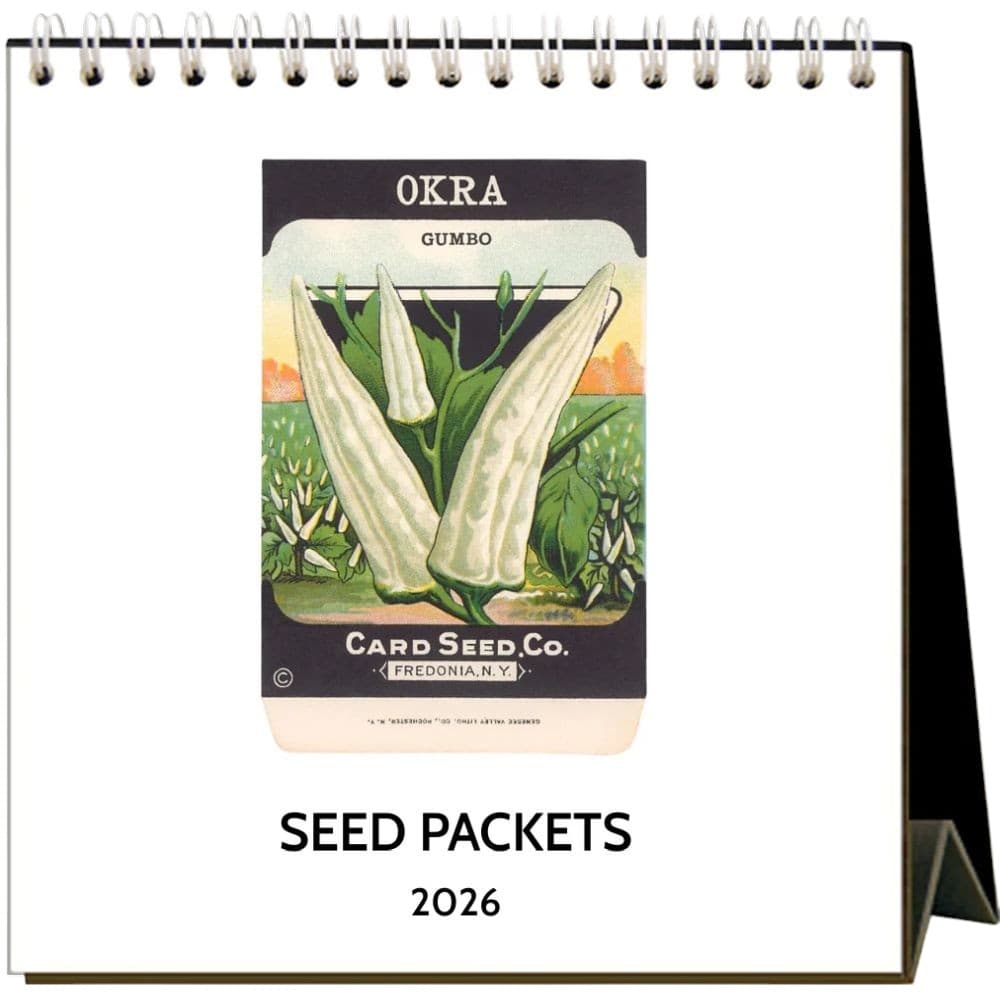 Seed Packets 2026 Easel Desk Calendar Main Product Image