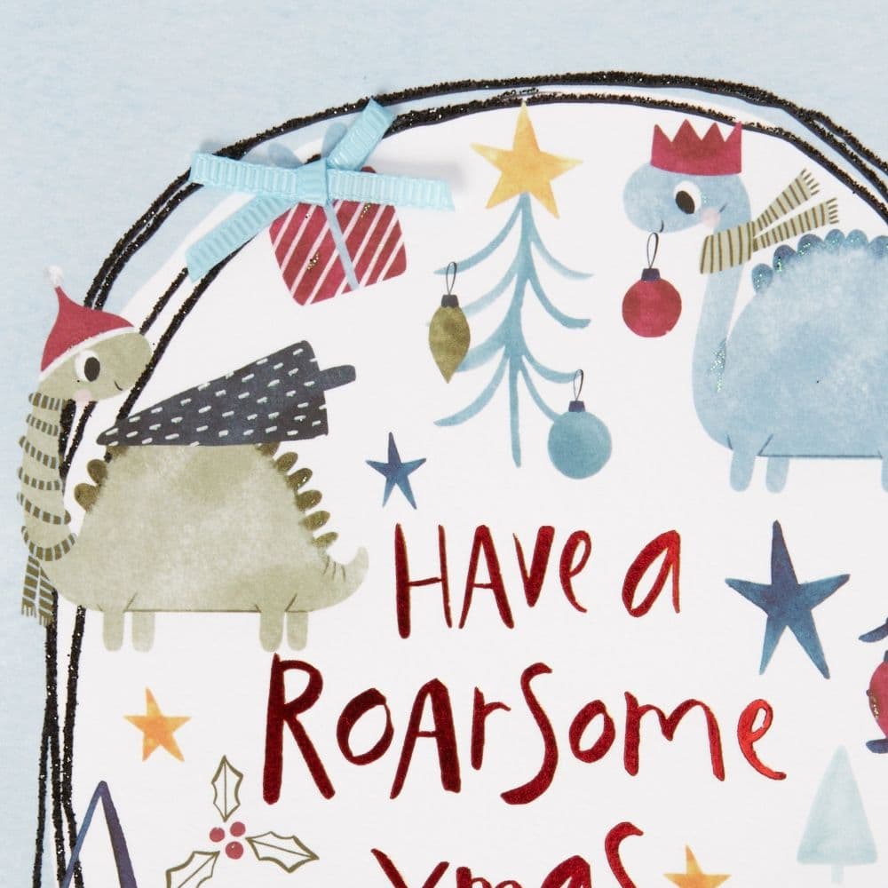 Roarsome Christmas with Dinos Christmas Card Thid Alternate Image width=&quot;1000&quot; height=&quot;1000&quot;