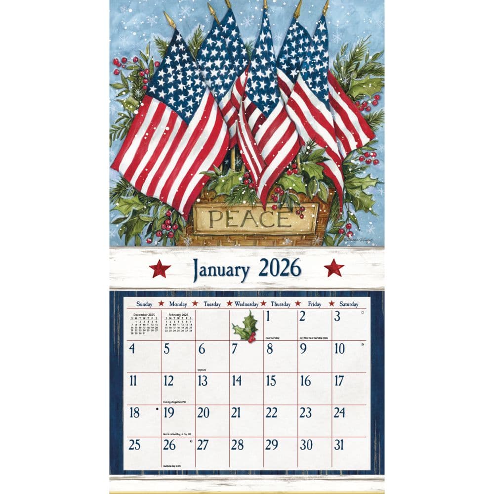 Old Glory 2026 Wall Calendar by Susan Winget_ALT1