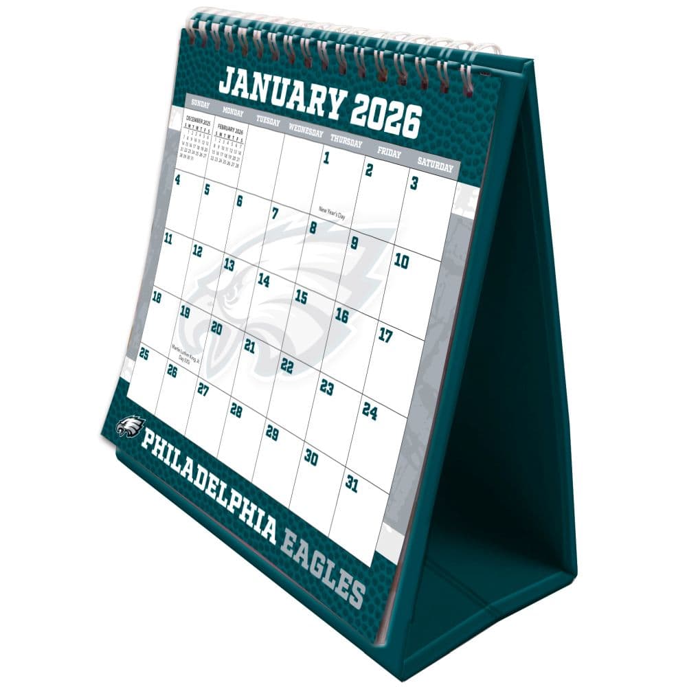 NFL Philadelphia Eagles 2026 Easel Desk Calendar First Alternate Image