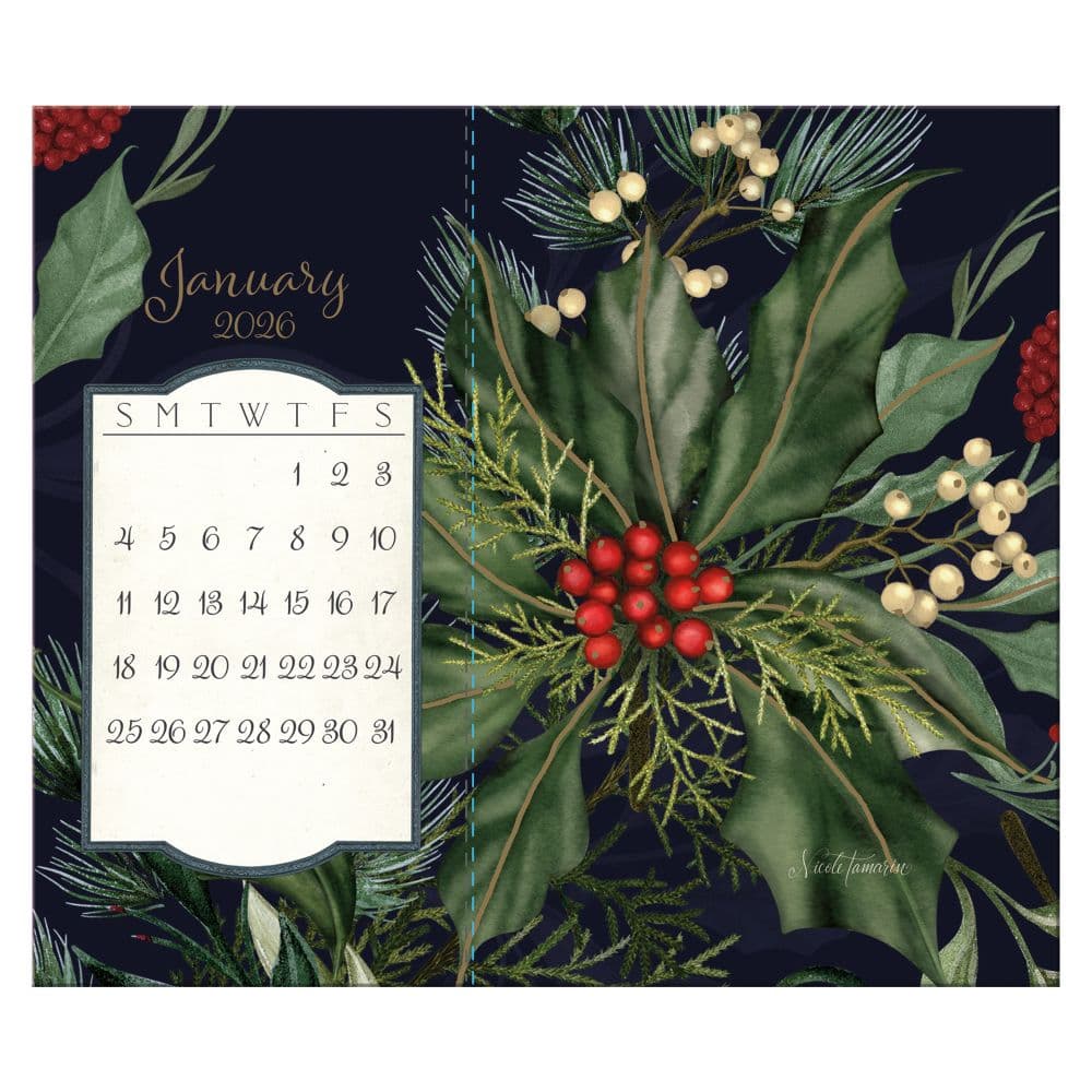 Midnight Garden Postcard 2026 Desk Calendar by Nicole Tamarin Fifth Alternate Image