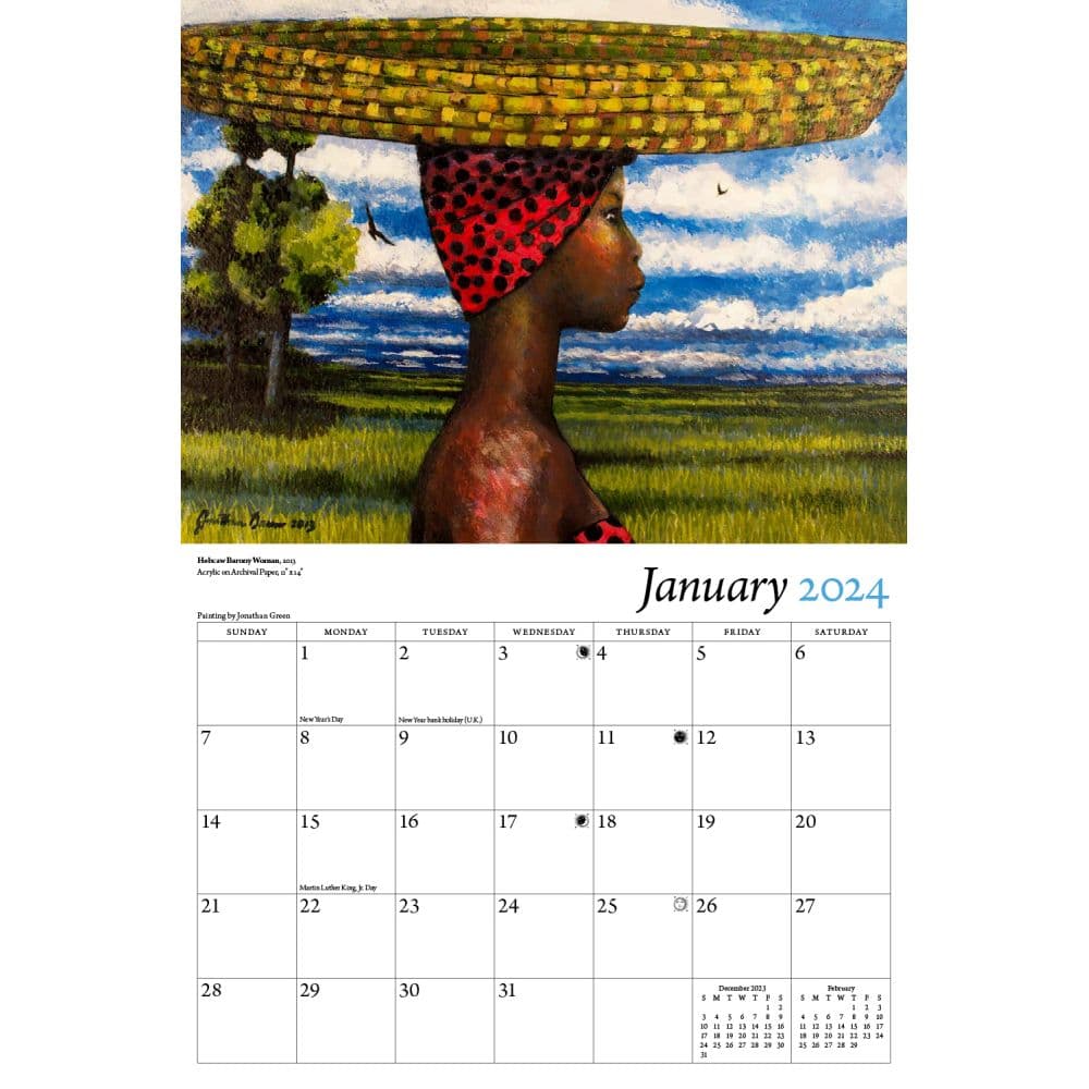 Art of Jonathan Green 2024 Wall Calendar