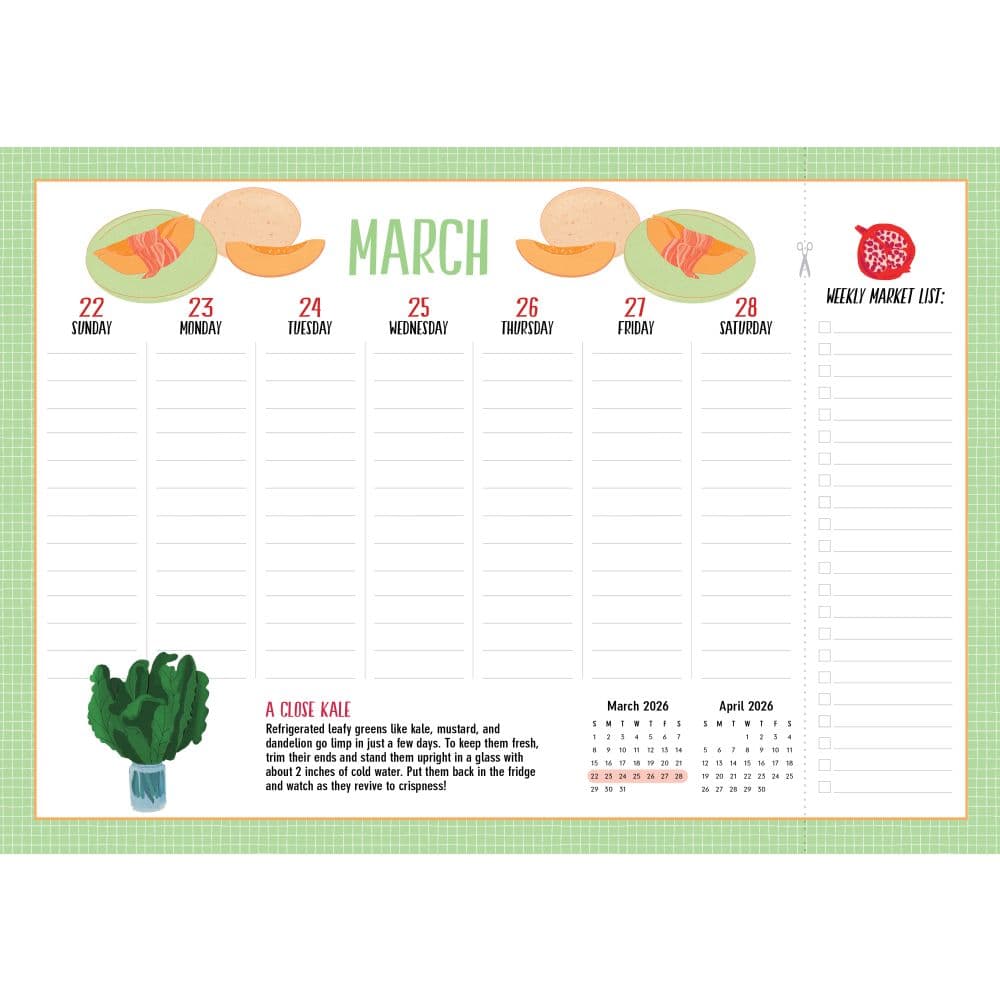 Kitchen Companion Page-A-Week 2027 Wall Calendar Second Alternate Image