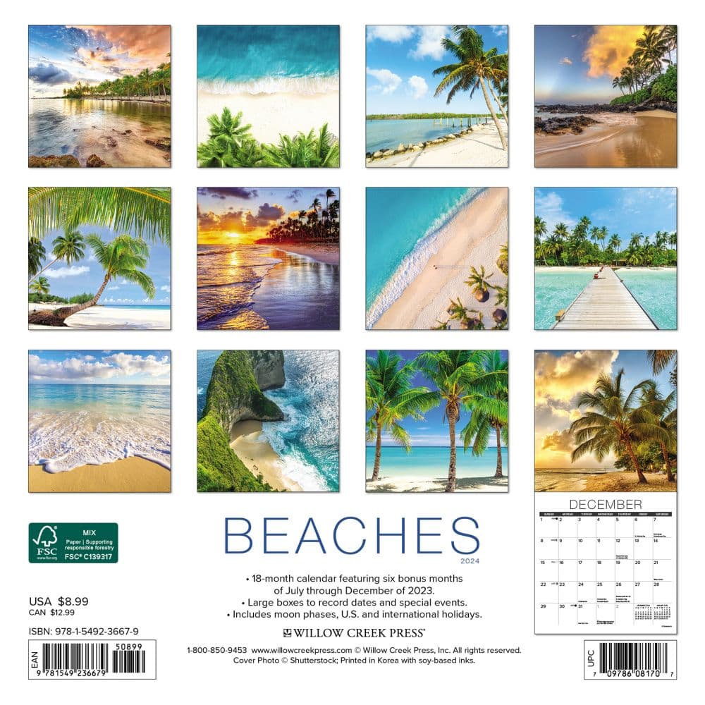 Beaches 2024 Mini Wall Calendar Calendars Com   946b055f 50a3 4922 87d8 88bfc9e656c6