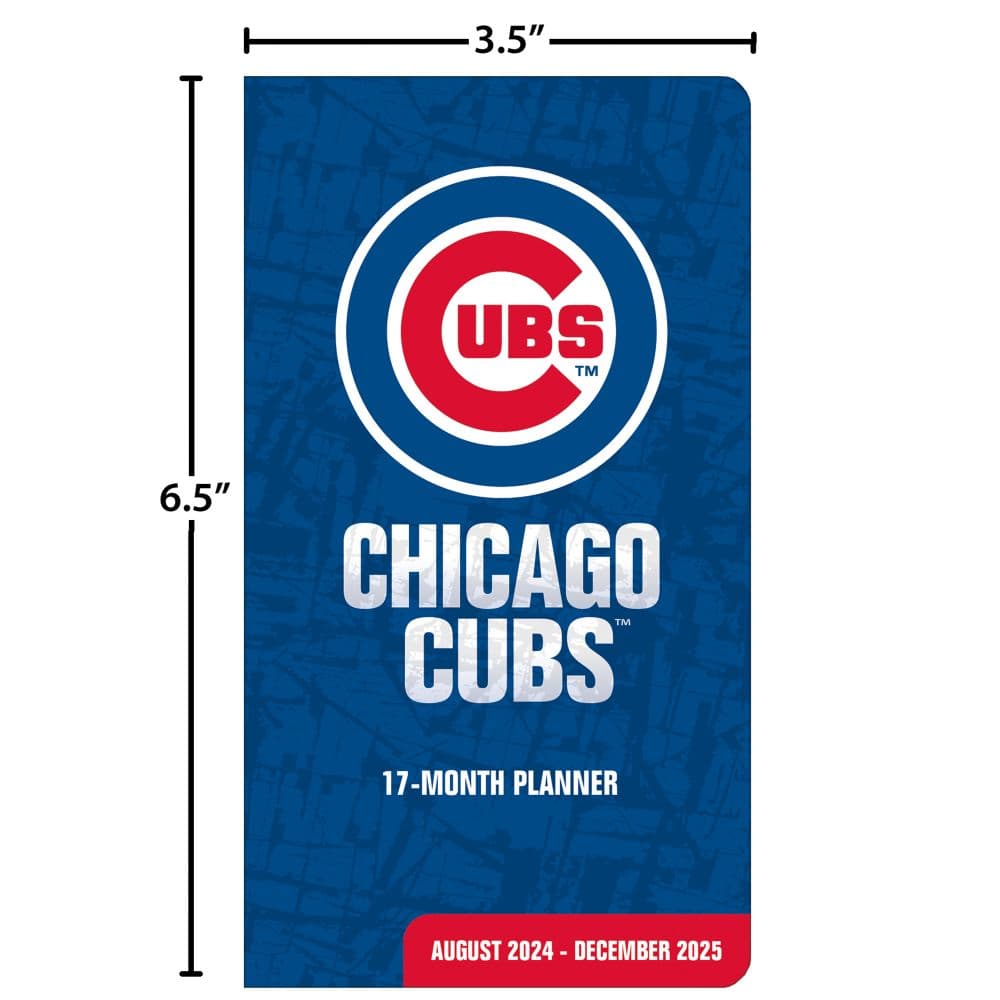 MLB Chicago Cubs 17 Month 2025 Pocket Planner Fifth Alternate Image