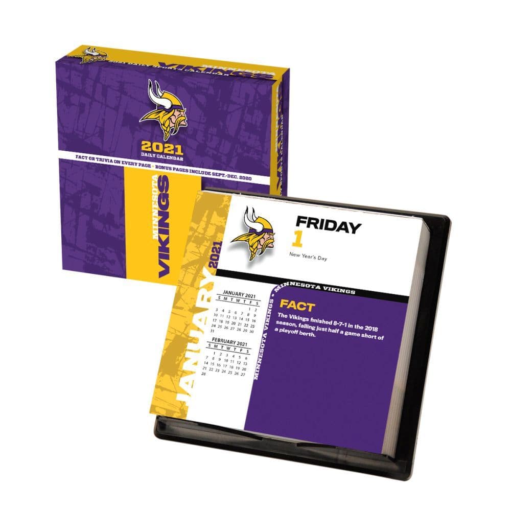 Minnesota Vikings Desk Calendar Calendars Com