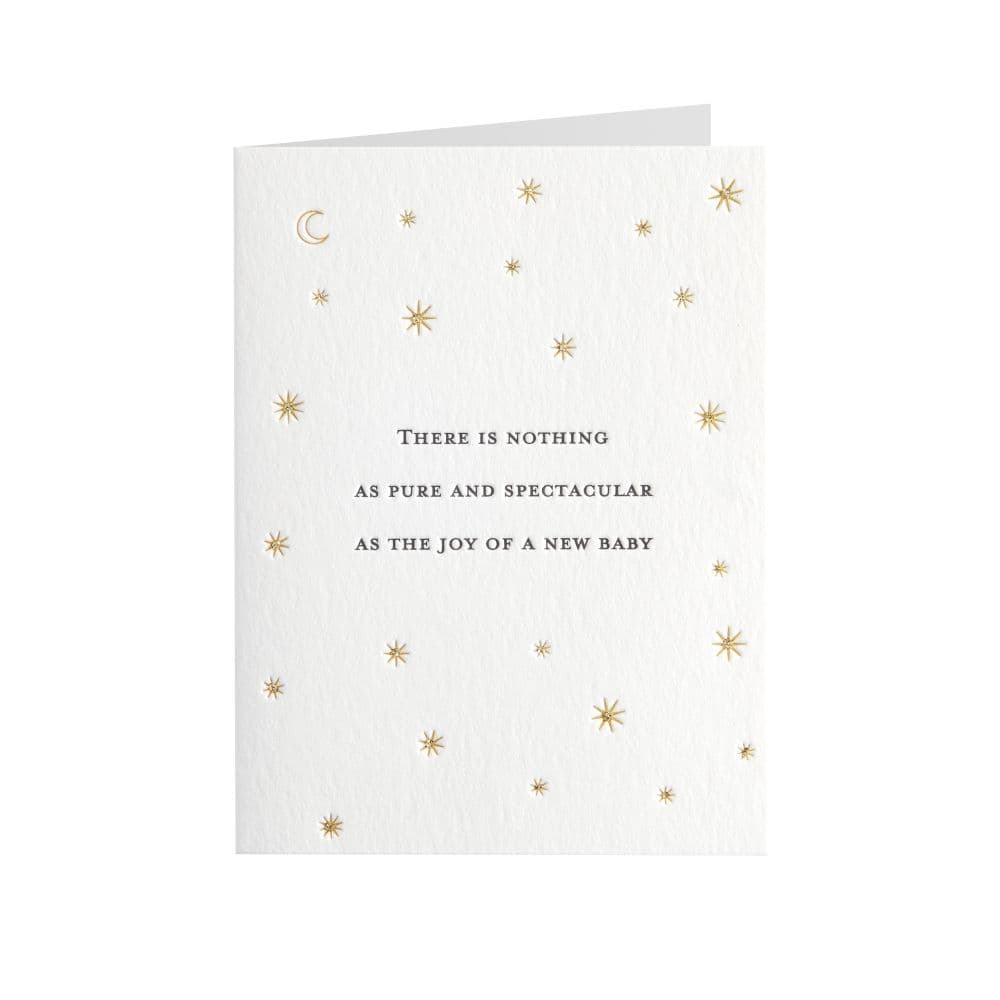 Copy Driven Letterpress New Baby Card Sixth Alternate Image width="1000" height="1000"