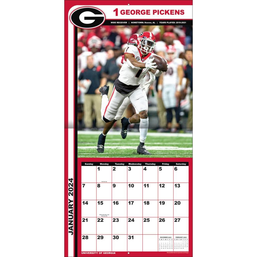 Bulldogs 2025 Mini Wall Calendar