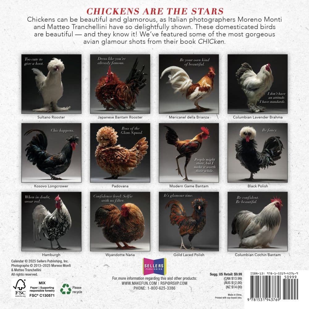 Glamour Chicks 2026 Mini Wall Calendar First Alternate Image