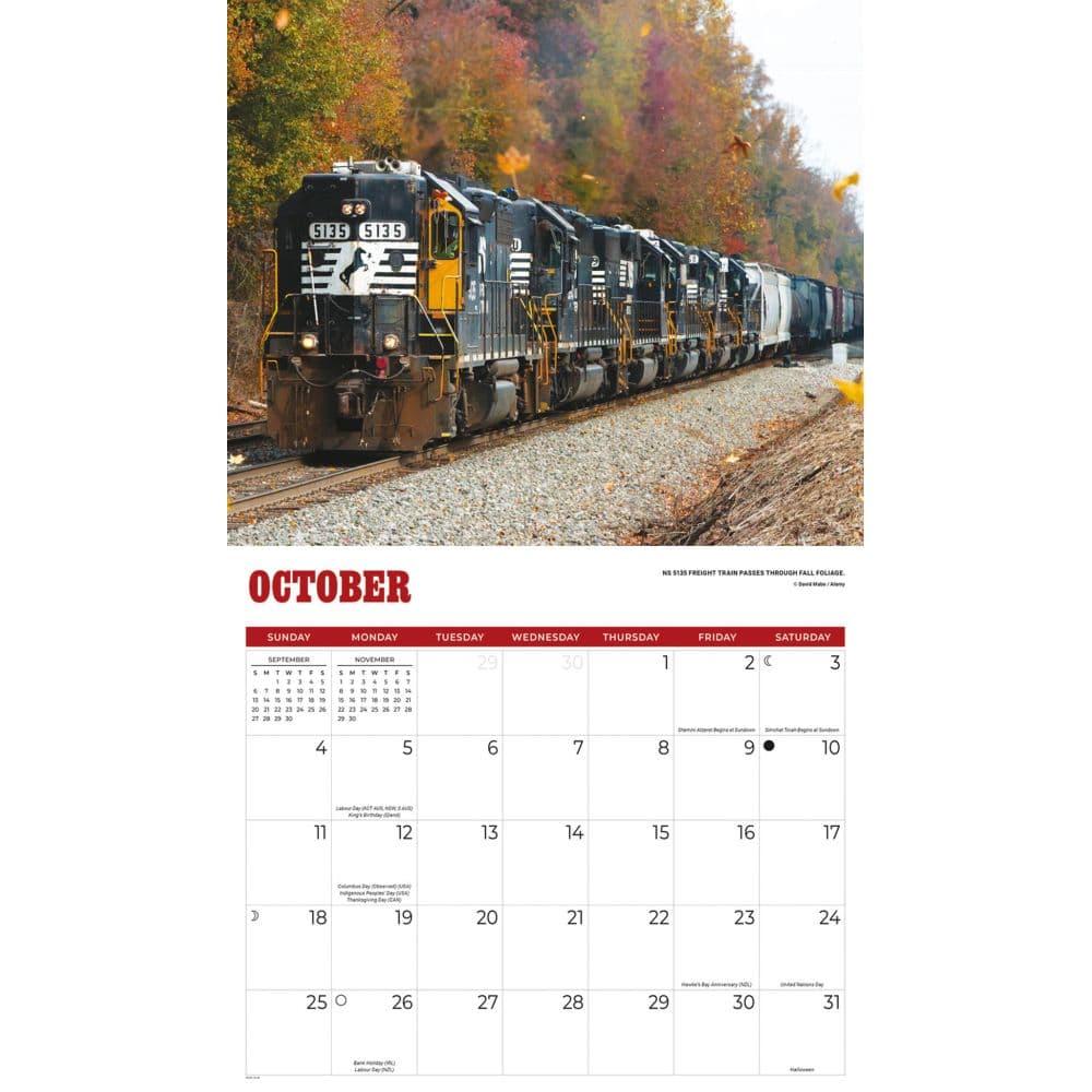 Railroading 2026 Wall Calendar Fourth Alternate Image