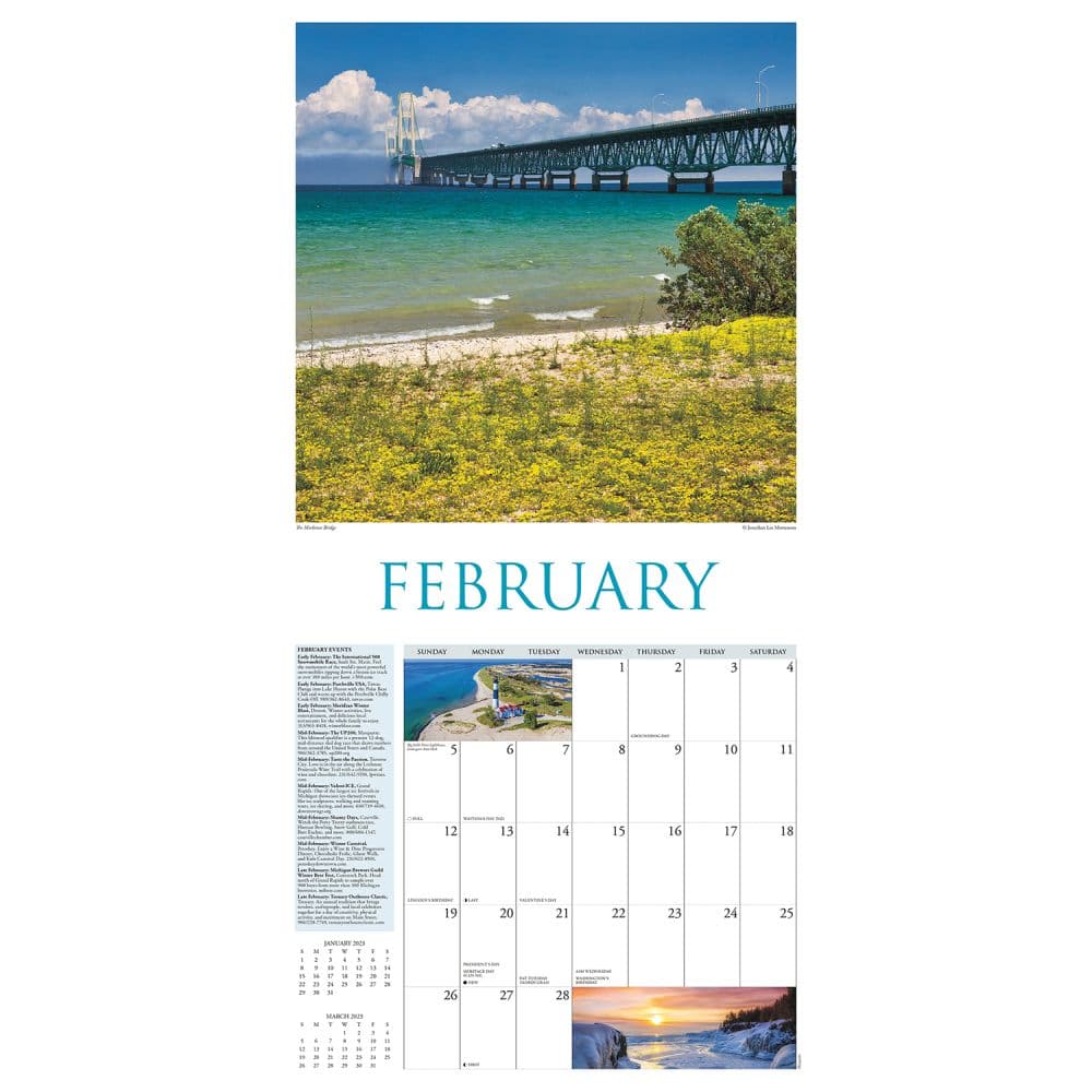 Michigan Travel & Events 2023 Wall Calendar - Calendars.com