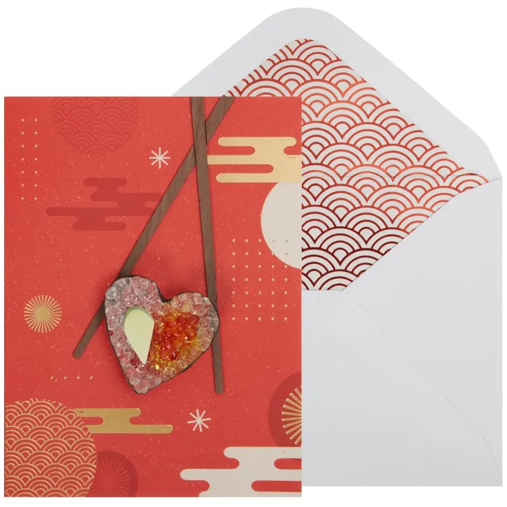 Heart Shaped Sushi Friendship Card Main Product Image width=&quot;1000&quot; height=&quot;1000&quot;