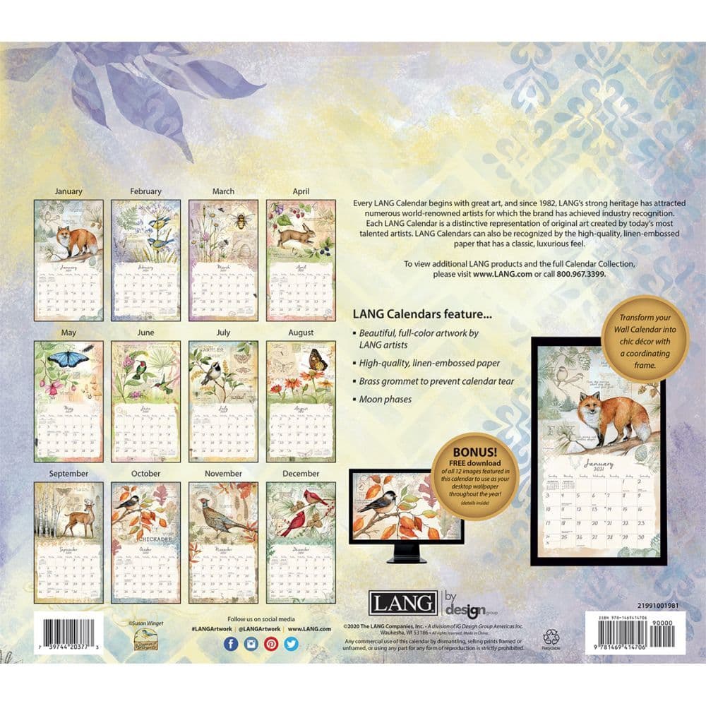 Field Guide Wall Calendar by Susan Winget - Calendars.com