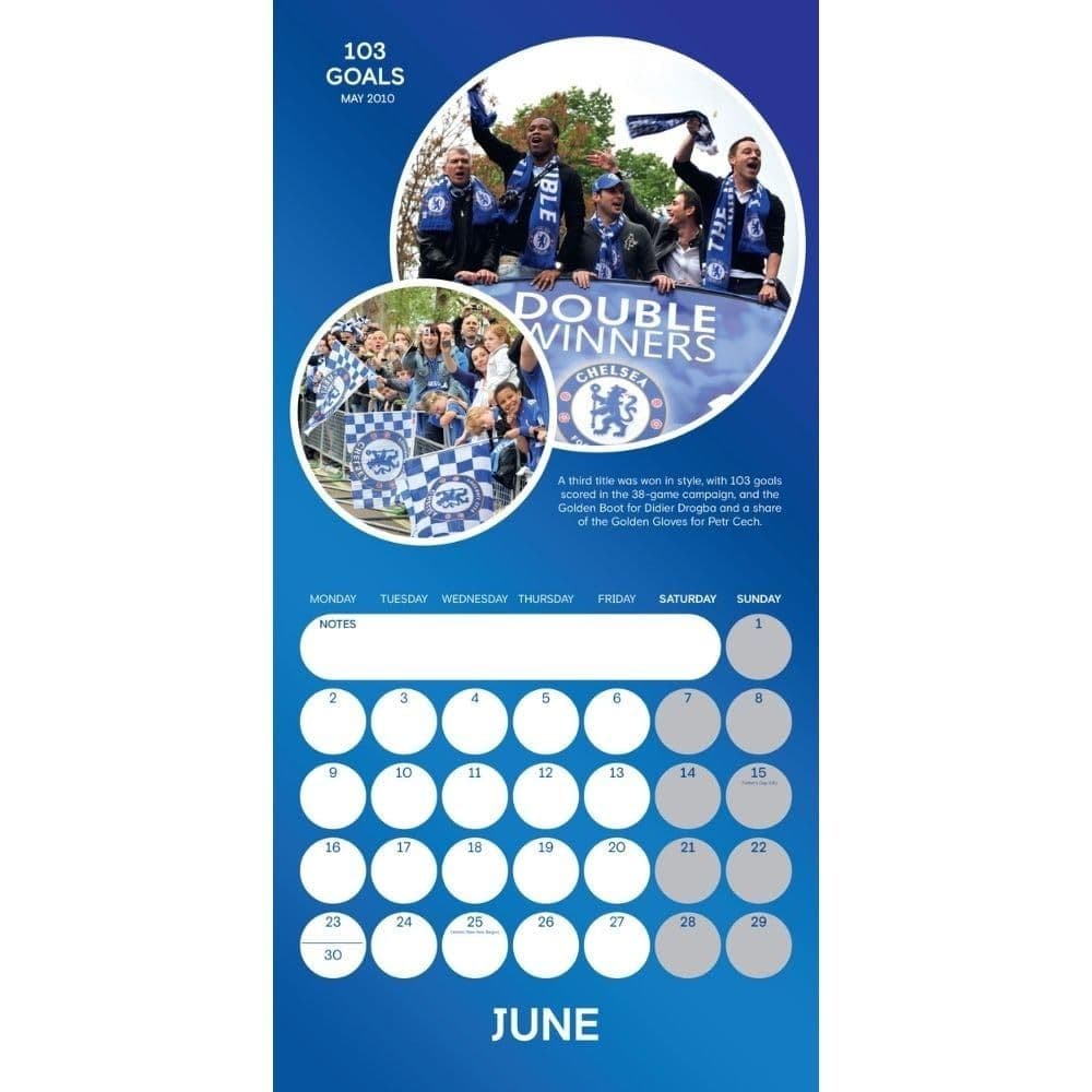 Chelsea Legends 2025 Wall Calendar Third Alternate Image