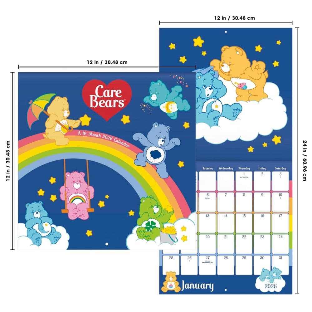 Care Bears 2026 Wall Calendar Sixth Alternate Image